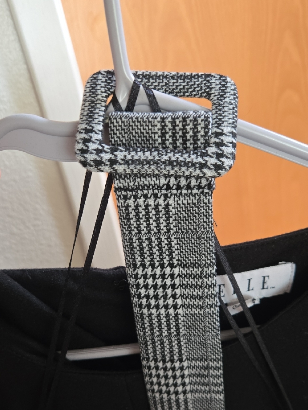 Elle Black And Plaid Jumpsuit - Picture 3 of 8
